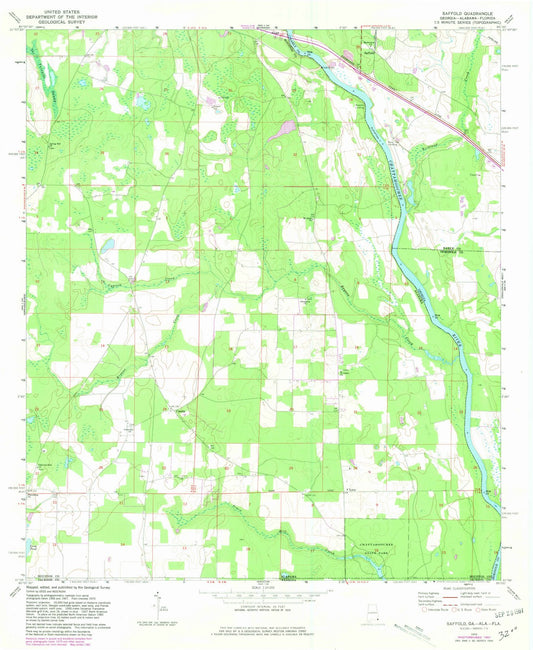 1970 Saffold, GA - Georgia - USGS Topographic Map
