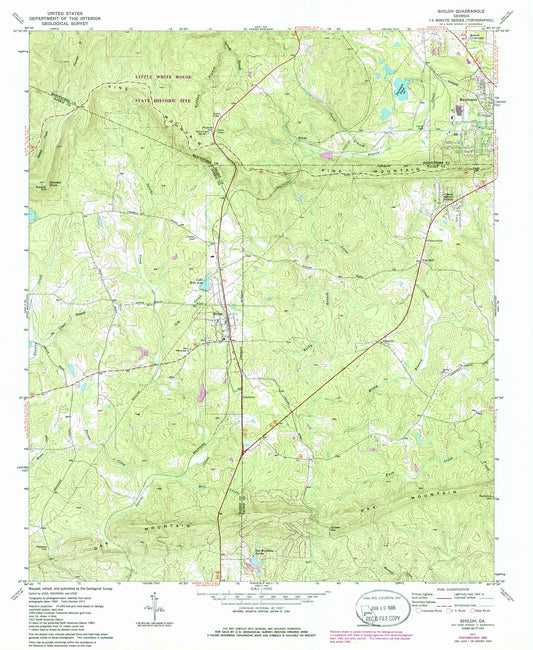 1971 Shiloh, GA - Georgia - USGS Topographic Map