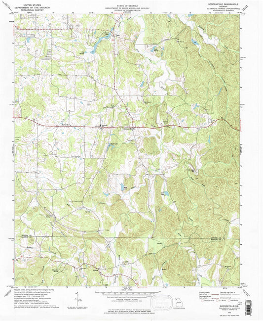 1972 Sonoraville, GA - Georgia - USGS Topographic Map