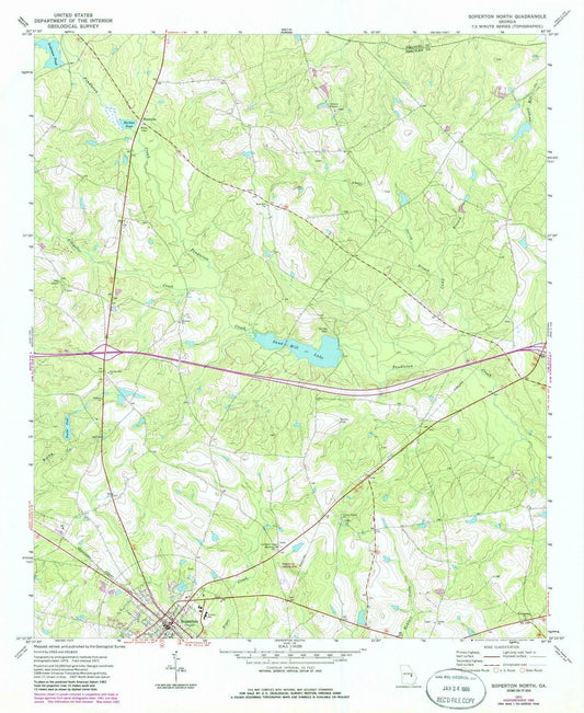 1971 Soperton North, GA - Georgia - USGS Topographic Map