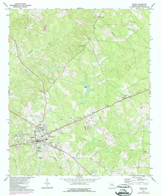 1972 Sparta, GA - Georgia - USGS Topographic Map v3