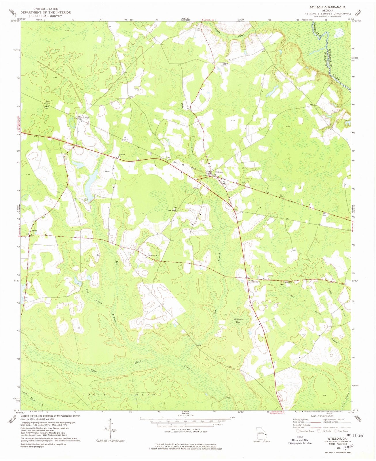 1978 Stilson, GA - Georgia - USGS Topographic Map