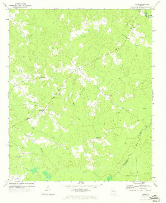 1971 Vesta, GA - Georgia - USGS Topographic Map