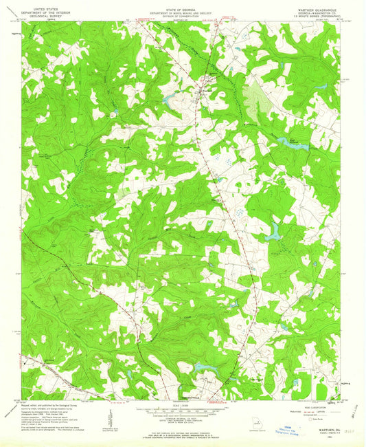 1961 Warthen, GA - Georgia - USGS Topographic Map v2