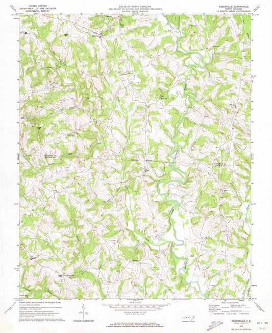 1970 Reidsville, NC - North Carolina - USGS Topographic Map