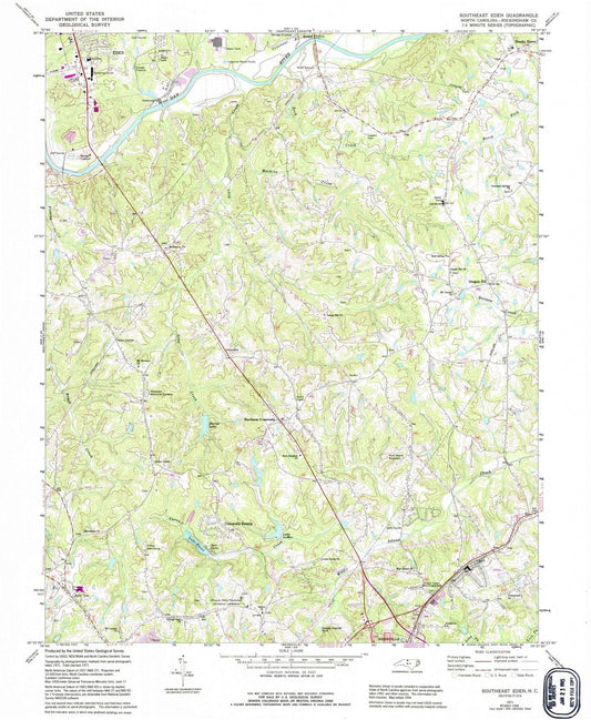 1971 Eden, NC - North Carolina - USGS Topographic Map