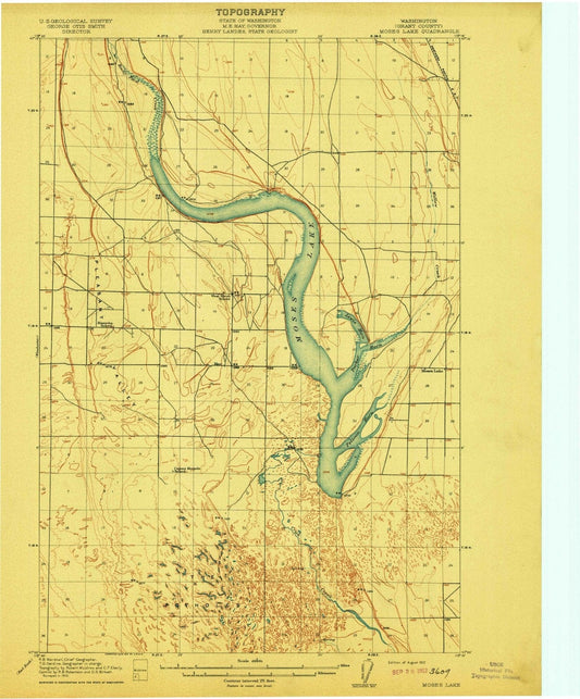 1912 Moses Lake, WA - Washington - USGS Topographic Map