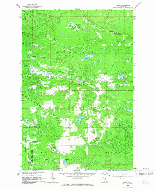 1964 Ozark, MI - Michigan - USGS Topographic Map v3