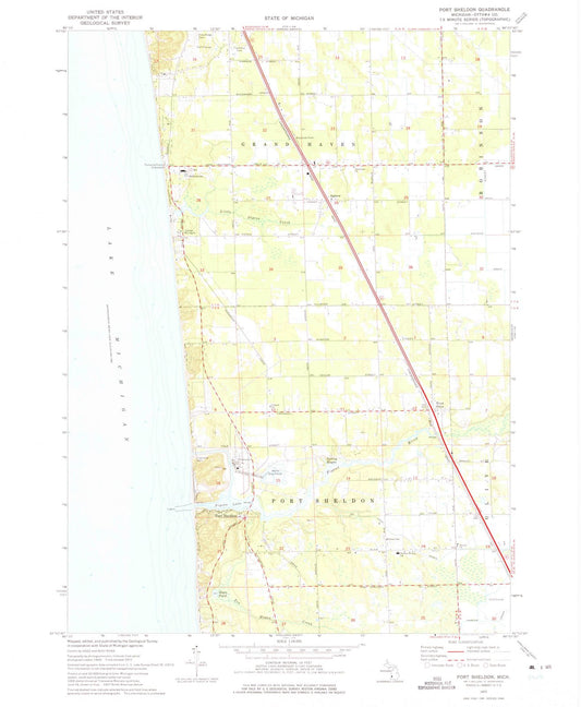 1972 Port Sheldon, MI - Michigan - USGS Topographic Map