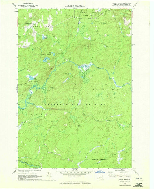 1970 Albert Marsh, NY - New York - USGS Topographic Map