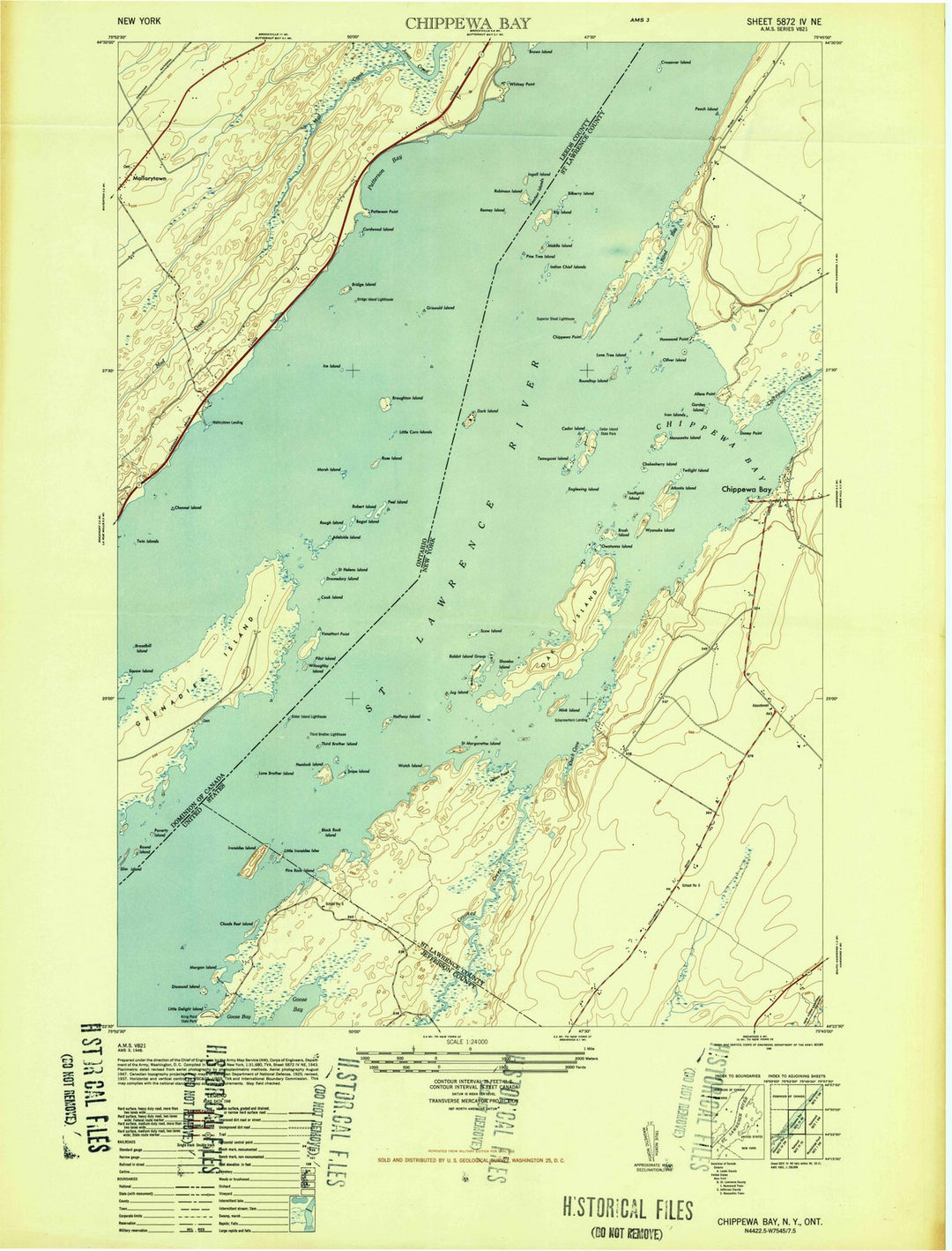 1948 Chippewa Bay, NY - New York - USGS Topographic Map