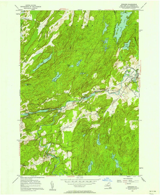 1956 Edwards, NY - New York - USGS Topographic Map