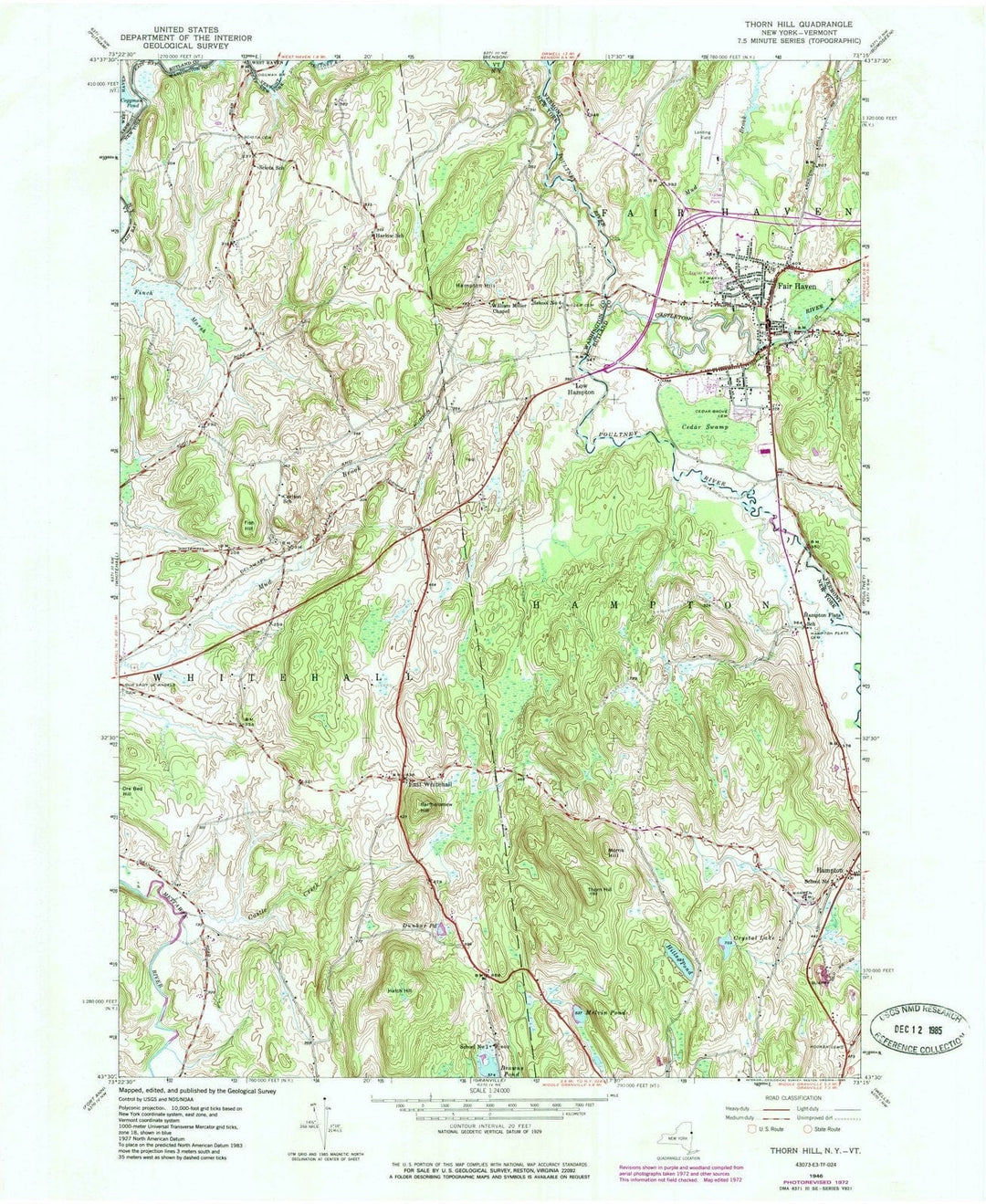 1946 Thorn Hill, NY - New York - USGS Topographic Map