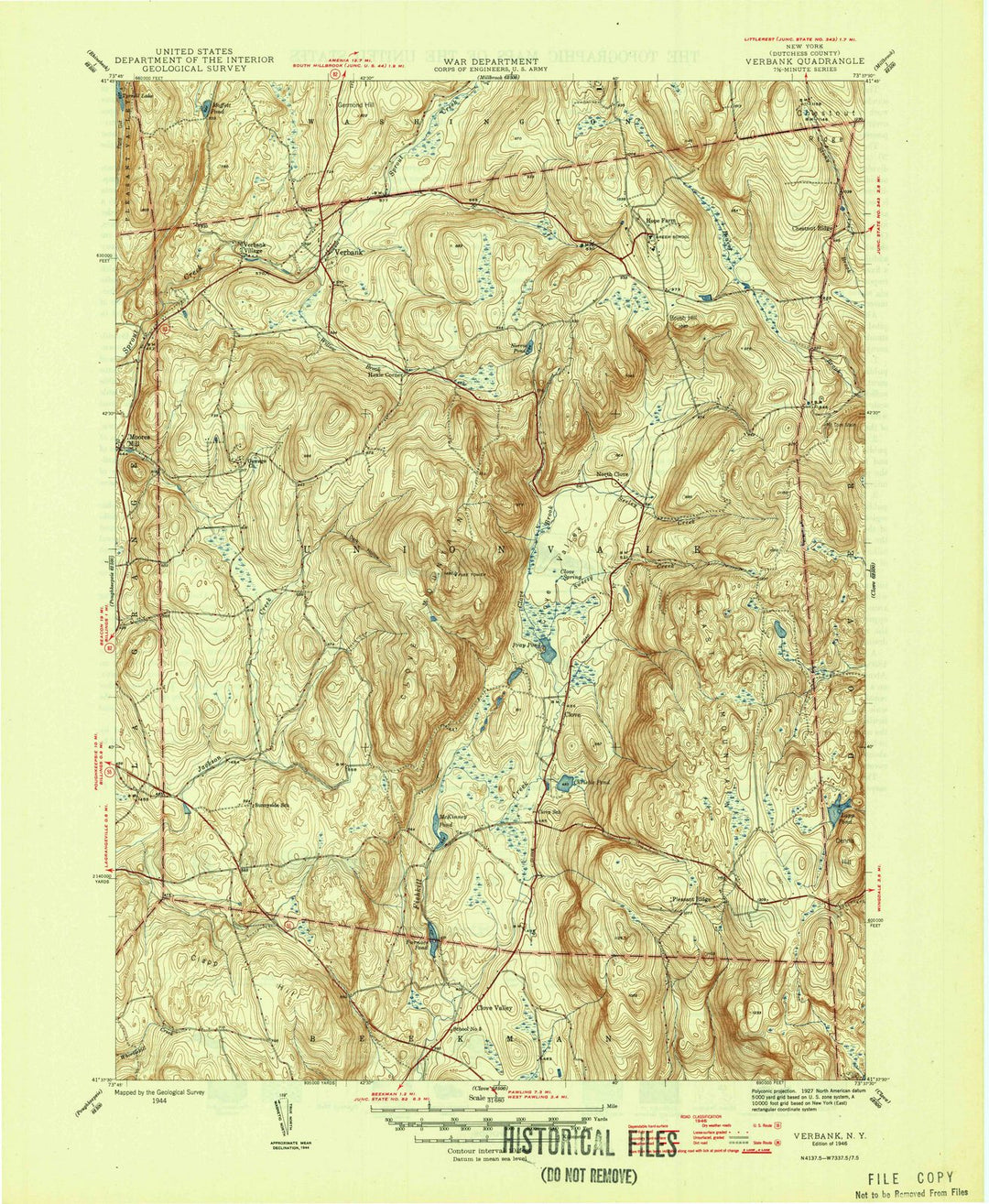 1946 Verbank, NY - New York - USGS Topographic Map v2