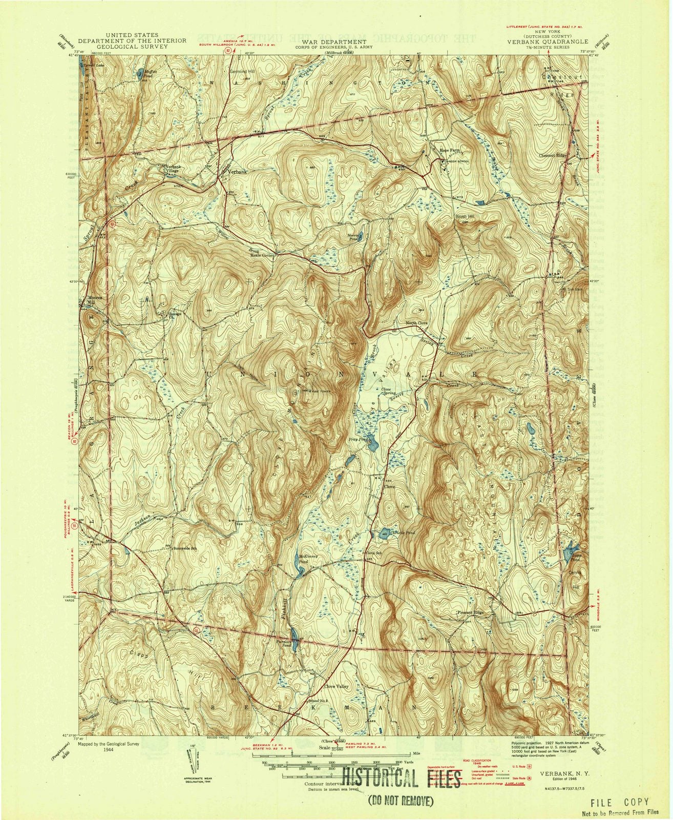 1946 Verbank, NY - New York - USGS Topographic Map v2