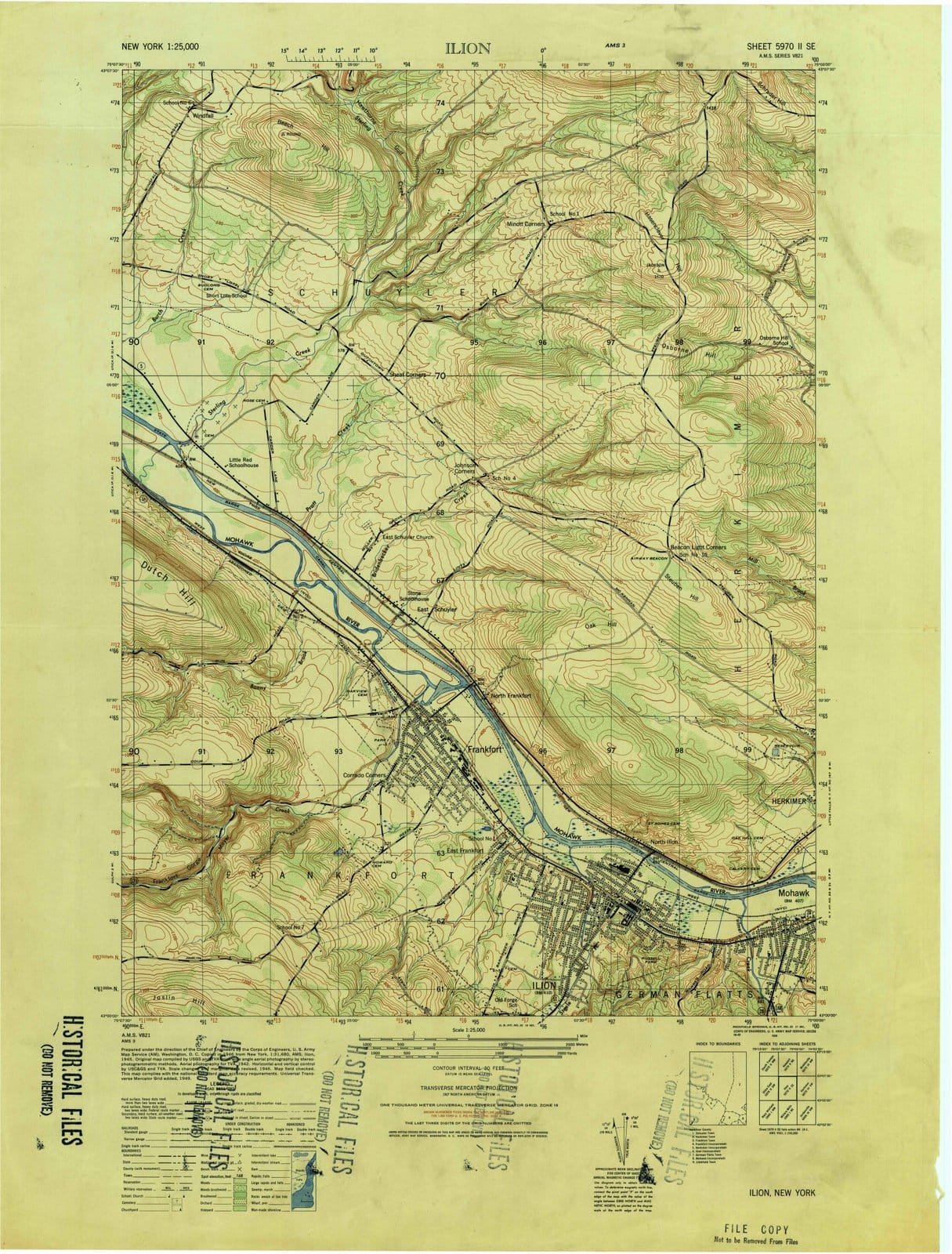 1949 Ilion, NY - New York - USGS Topographic Map