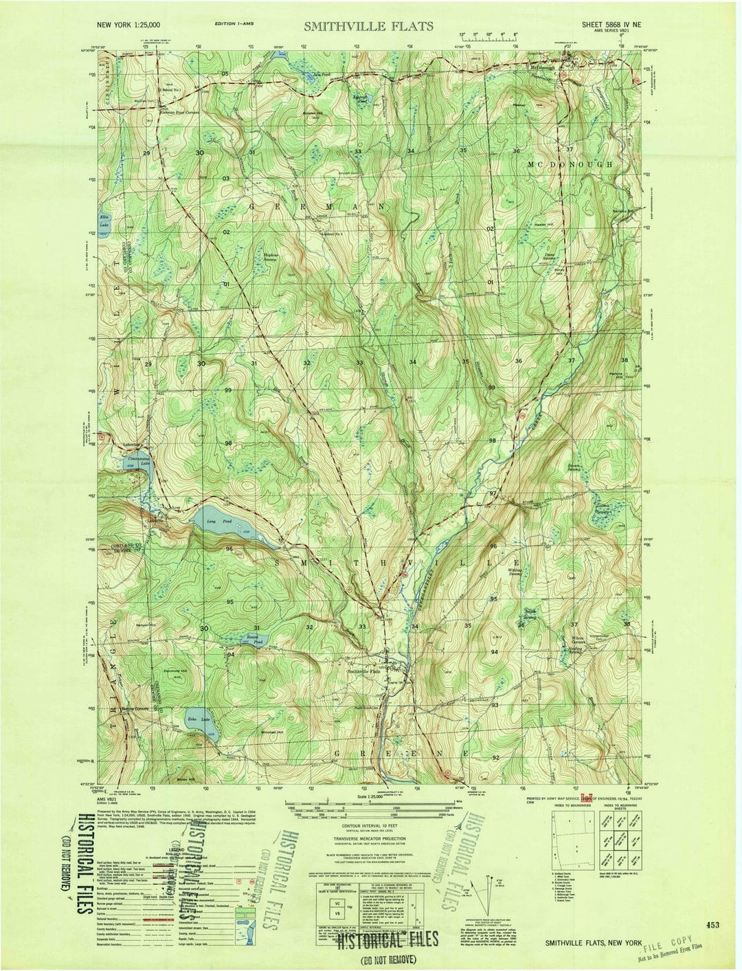 1950 Smithville Flats, NY - New York - USGS Topographic Map