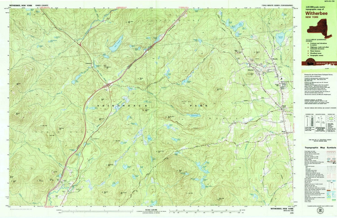 1978 Witherbee, NY - New York - USGS Topographic Map