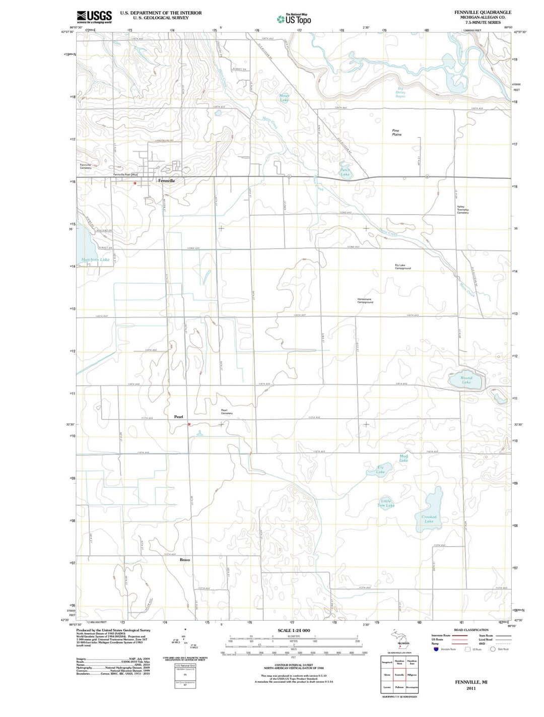 2011 Fennville, MI - Michigan - USGS Topographic Map