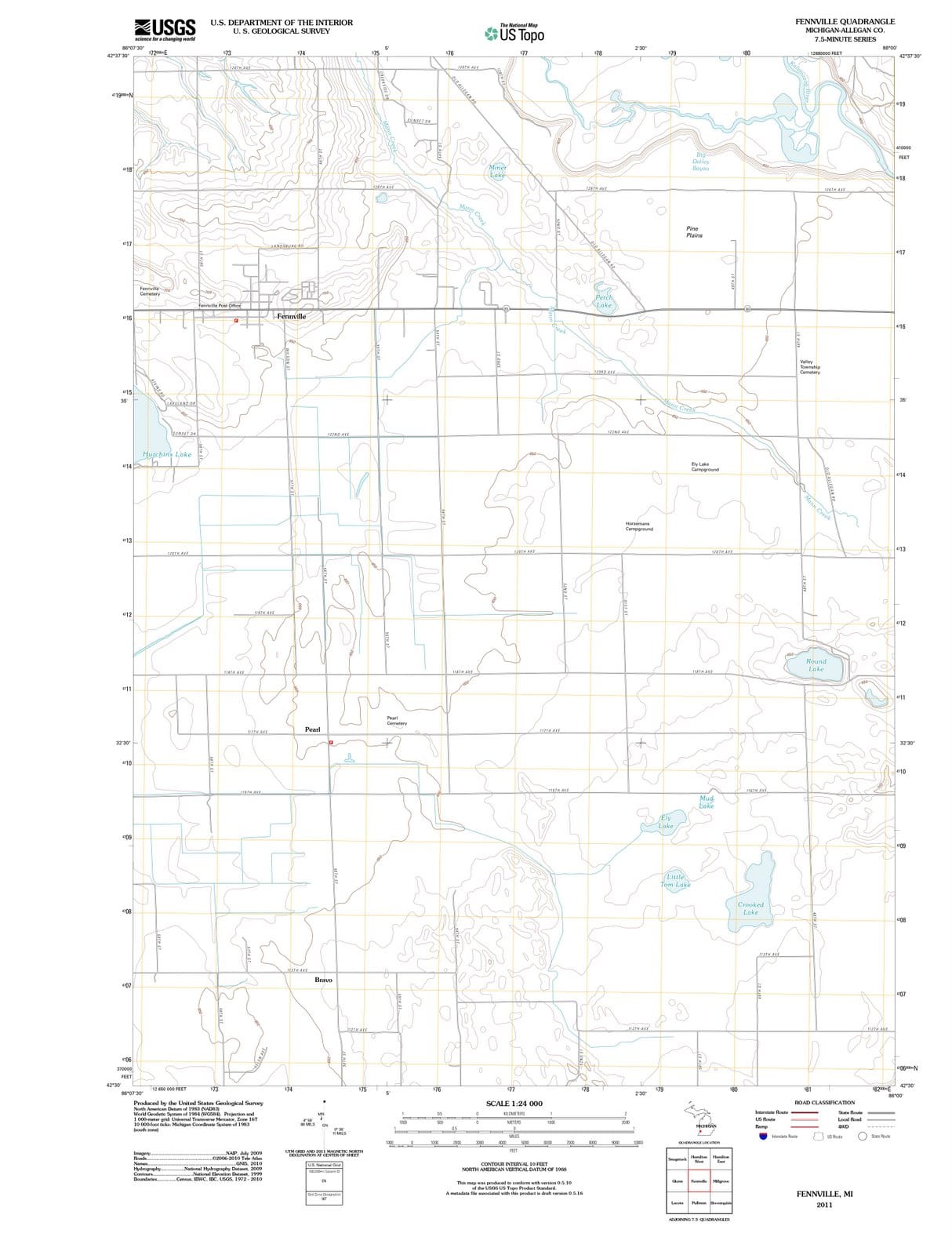 2011 Fennville, MI - Michigan - USGS Topographic Map