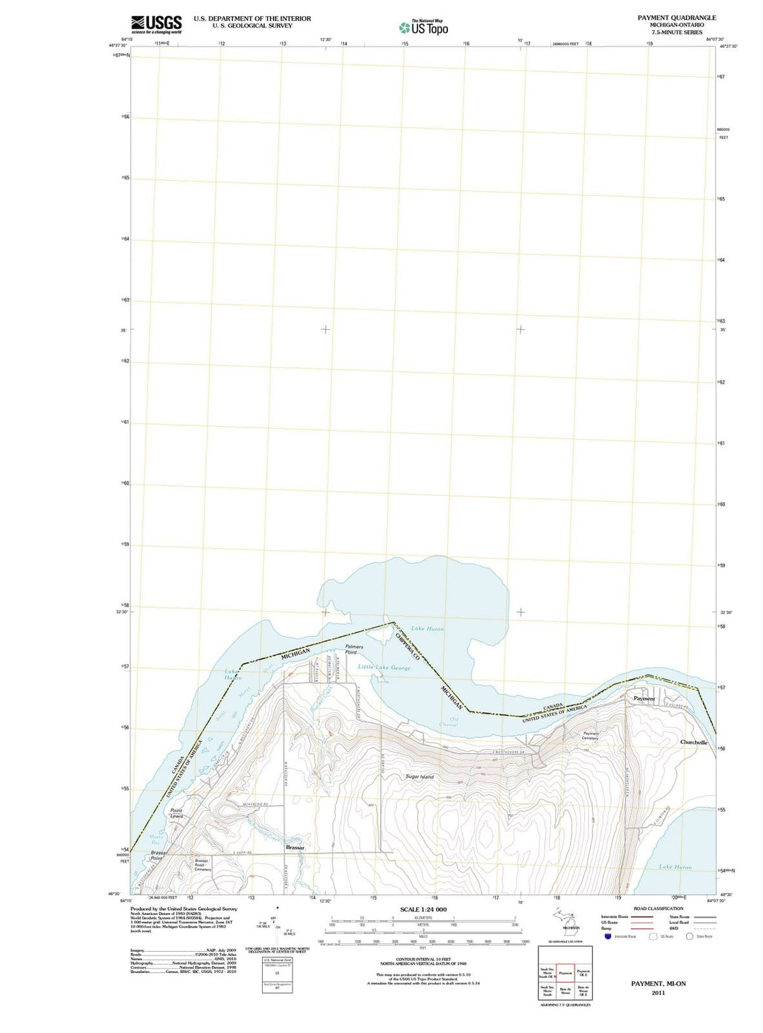 2011 Payment, MI - Michigan - USGS Topographic Map