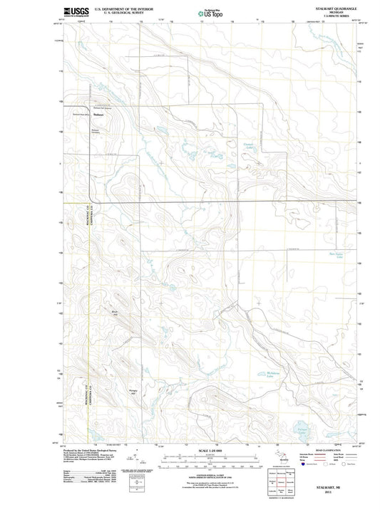 2011 Stalwart, MI - Michigan - USGS Topographic Map