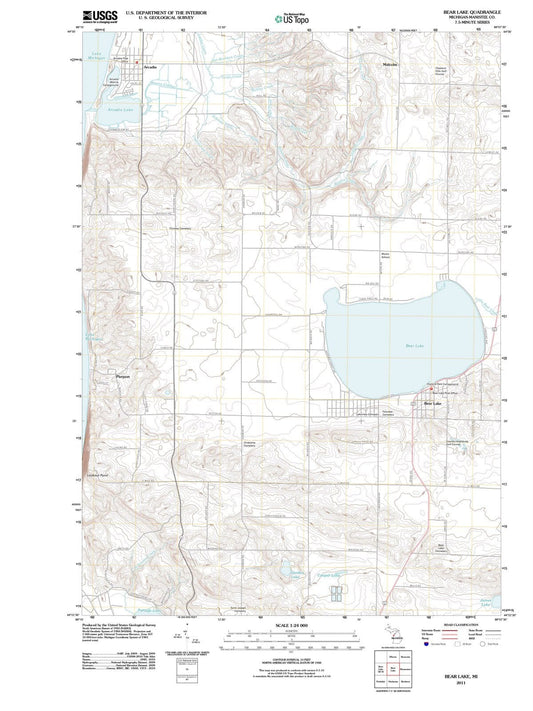 2011 Bear Lake, MI - Michigan - USGS Topographic Map