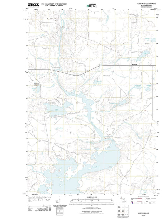 2011 Lake Mary, MI - Michigan - USGS Topographic Map