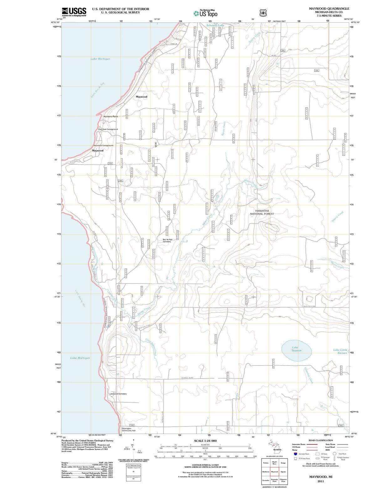 2011 Maywood, MI - Michigan - USGS Topographic Map