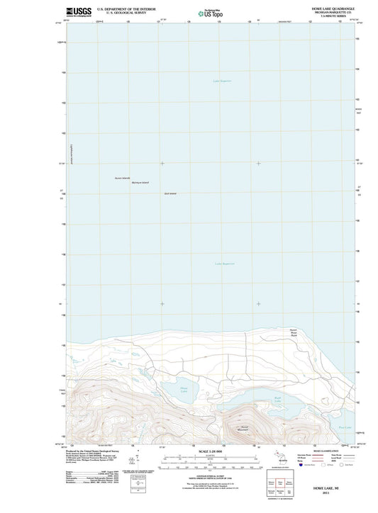 2011 Howe Lake, MI - Michigan - USGS Topographic Map