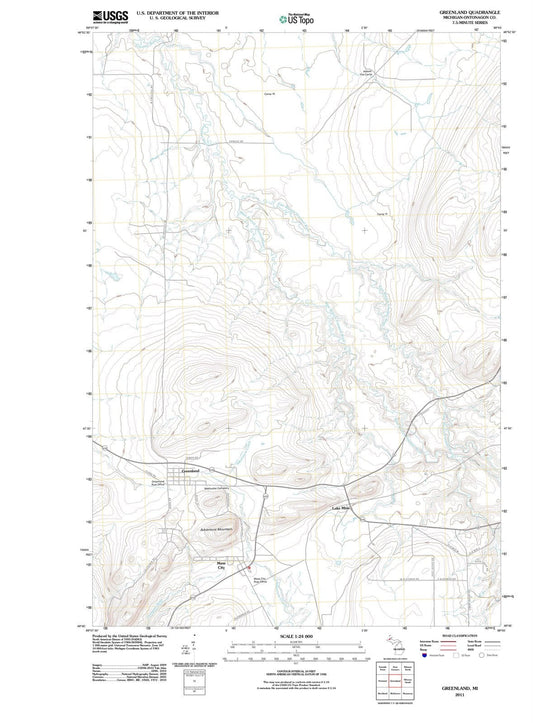 2011 Greenland, MI - Michigan - USGS Topographic Map