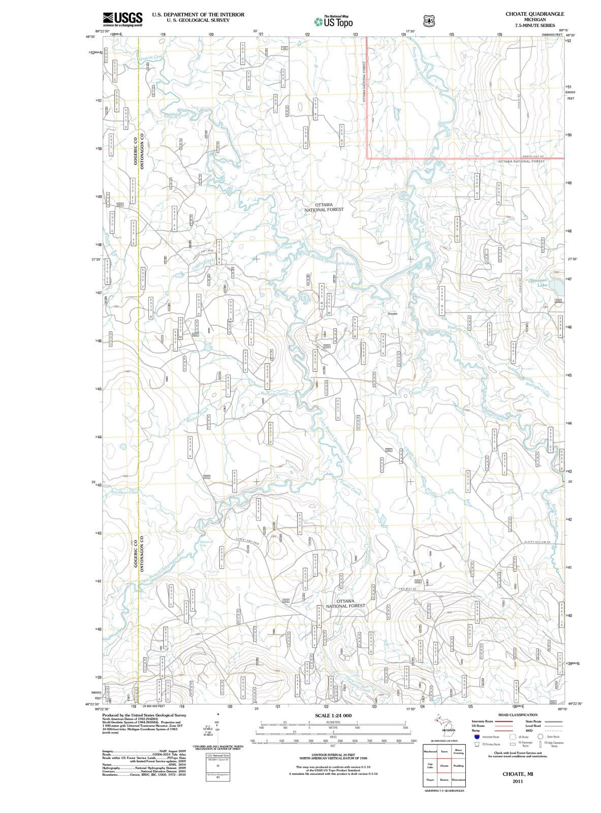 2011 Choate, MI - Michigan - USGS Topographic Map