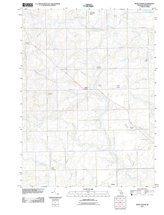 2011 Rome Center, MI - Michigan - USGS Topographic Map