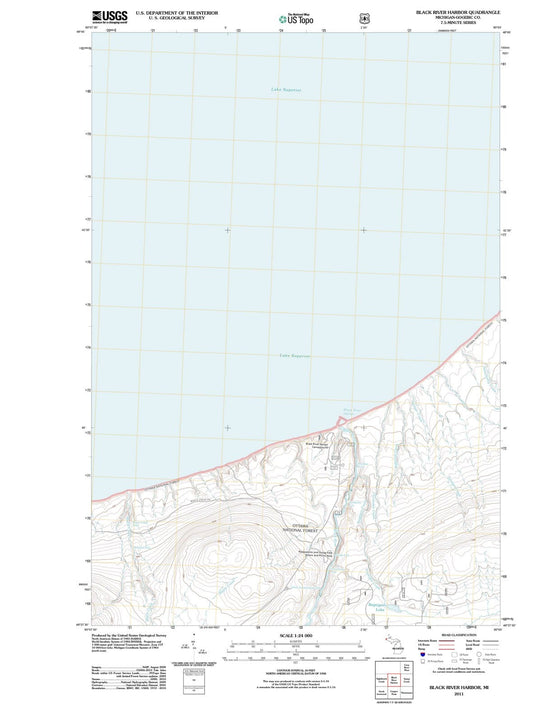 2011 Black River Harbor, MI - Michigan - USGS Topographic Map