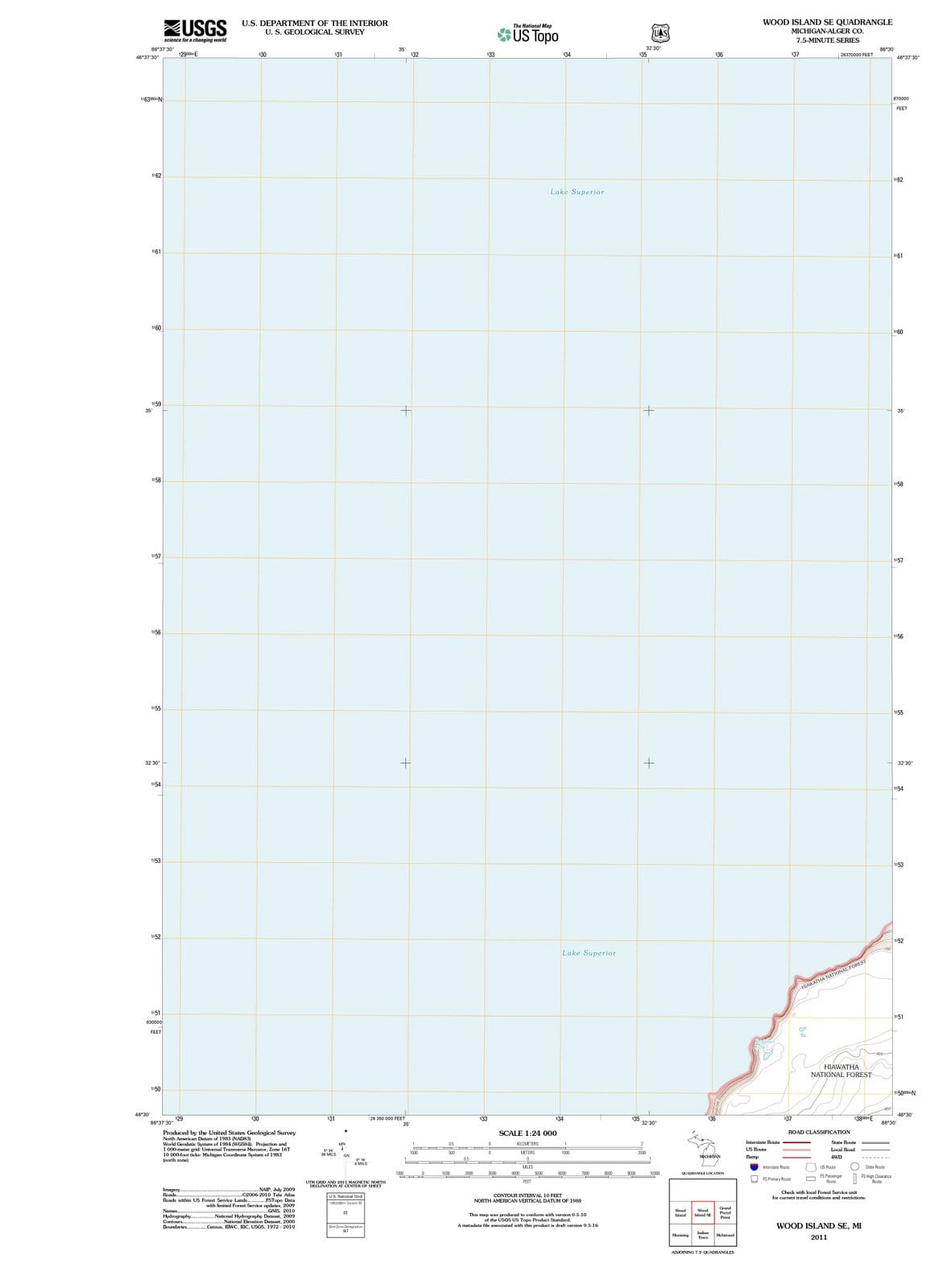 2011 Wood Island, MI - Michigan - USGS Topographic Map