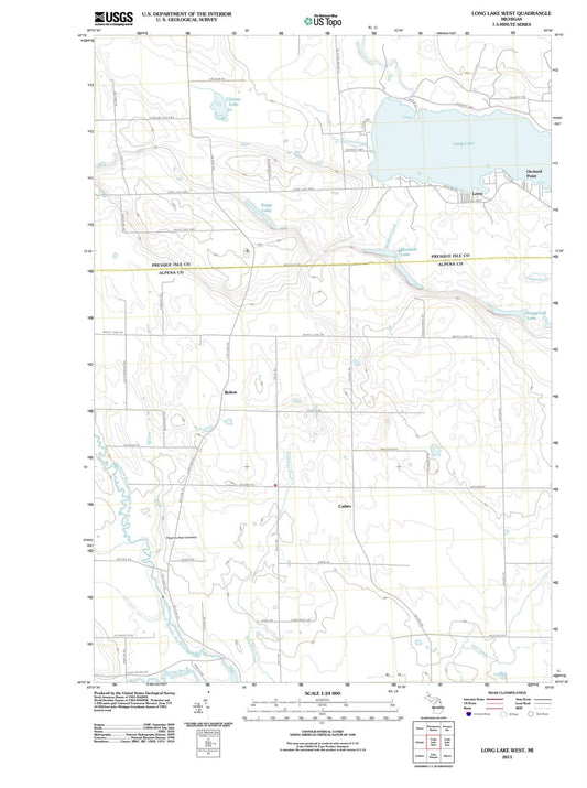 2011 Long Lake West, MI - Michigan - USGS Topographic Map