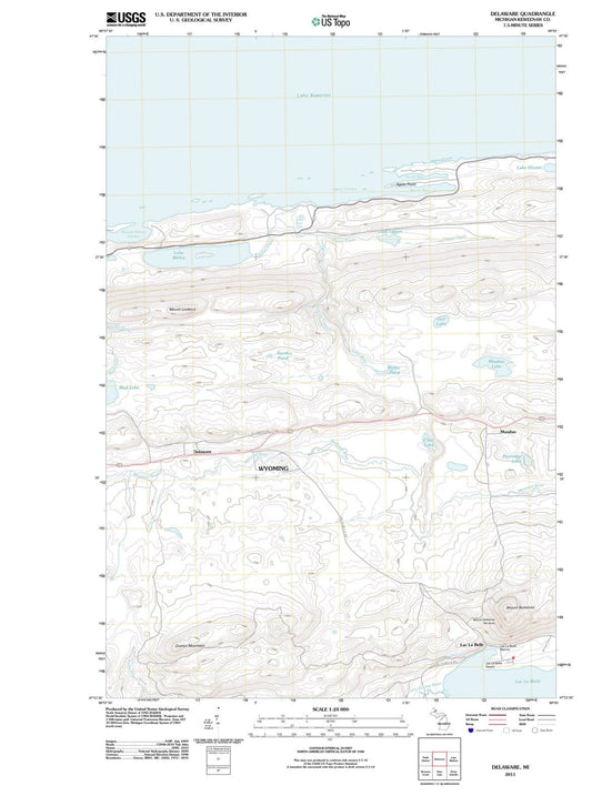 2011 Delaware, MI - Michigan - USGS Topographic Map