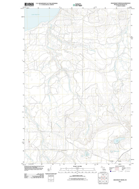 2011 Graveraet River, MI - Michigan - USGS Topographic Map