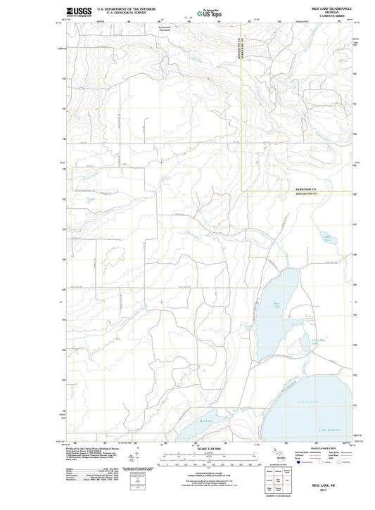 2011 Rice Lake, MI - Michigan - USGS Topographic Map