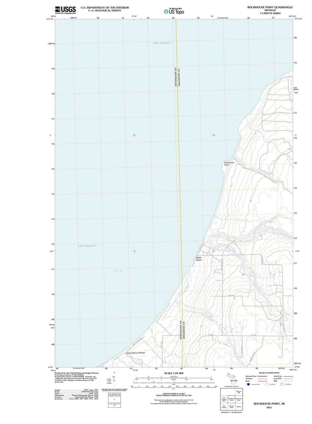 2011 Rockhouse Point, MI - Michigan - USGS Topographic Map