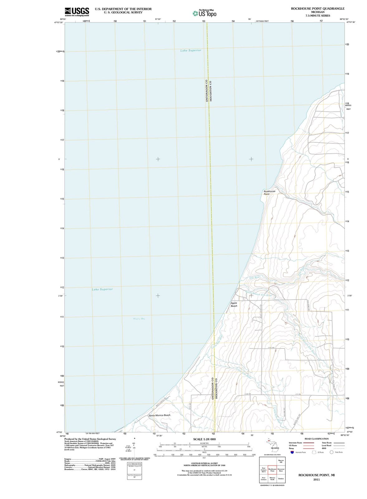 2011 Rockhouse Point, MI - Michigan - USGS Topographic Map