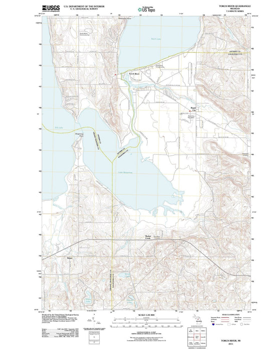 2011 Torch River, MI - Michigan - USGS Topographic Map