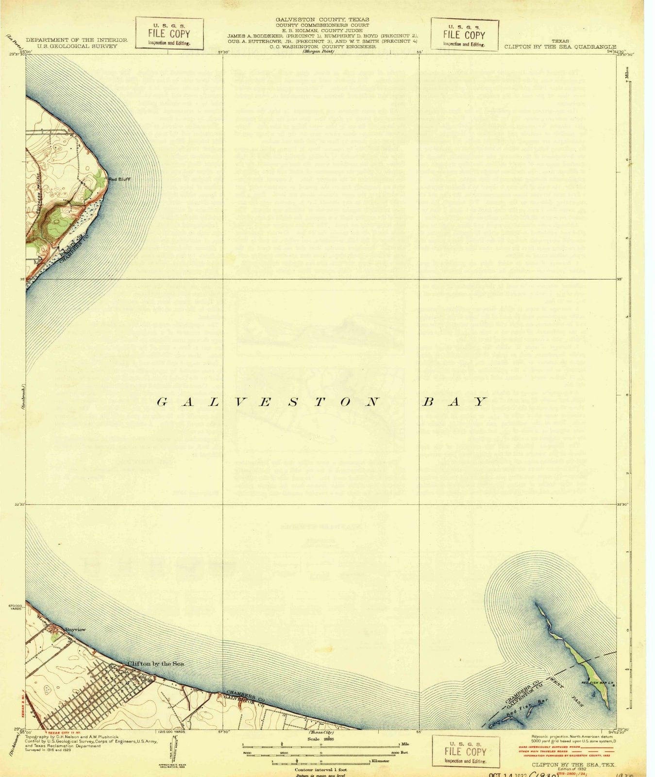 1932 Clifton by Thea, TX - Texas - USGS Topographic Map