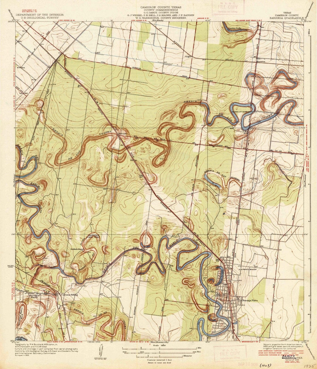 1936 Olmito, TX - Texas - USGS Topographic Map