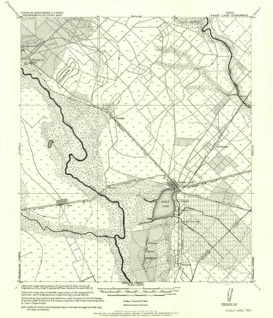 1957 Eagle Lake, TX - Texas - USGS Topographic Map