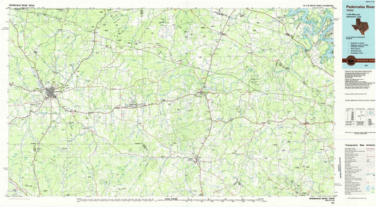 1985 Pedernales River, TX - Texas - USGS Topographic Map