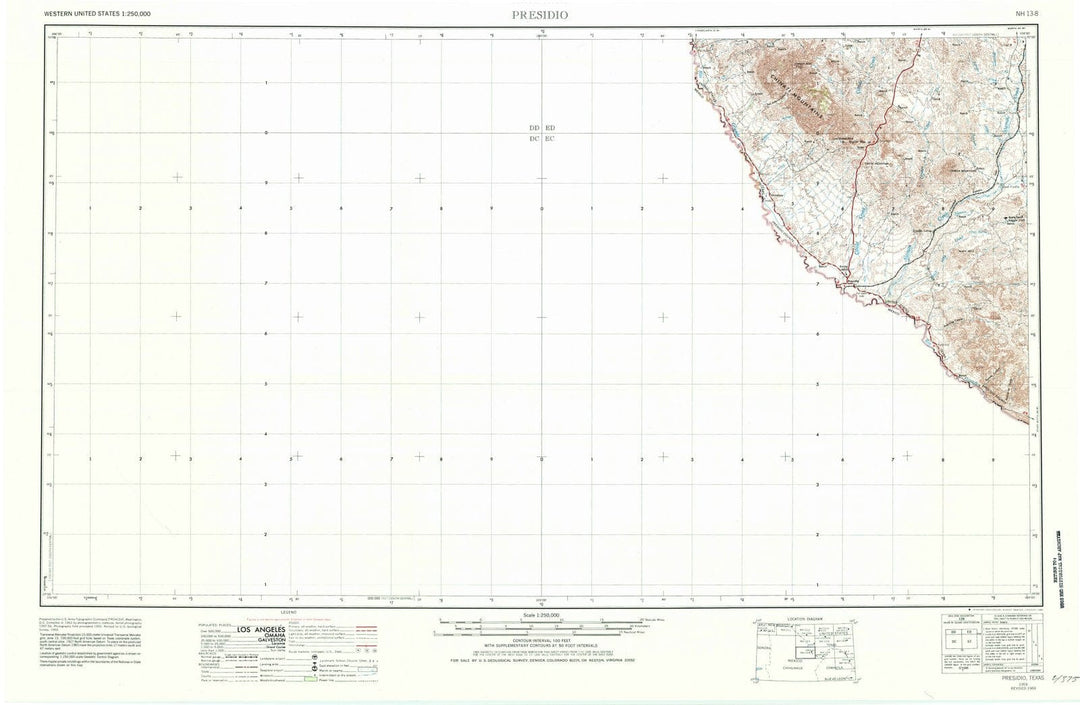 1959 Presidio, TX - Texas - USGS Topographic Map