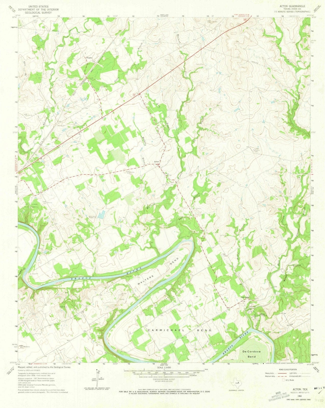 1961 Alton, TX - Texas - USGS Topographic Map