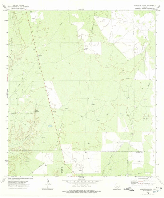 1972 Albercas Ranch, TX - Texas - USGS Topographic Map