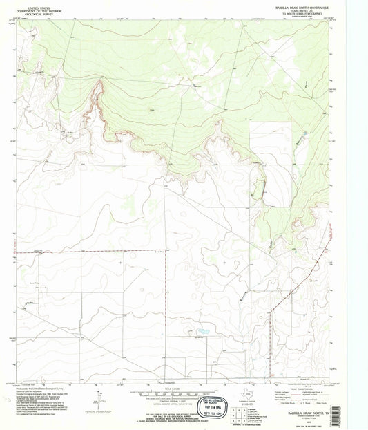 1970 Barrillaraw North, TX - Texas - USGS Topographic Map